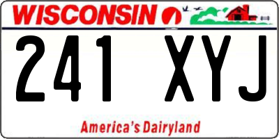 WI license plate 241XYJ
