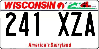 WI license plate 241XZA