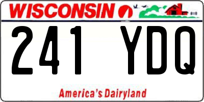 WI license plate 241YDQ