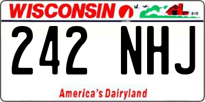 WI license plate 242NHJ