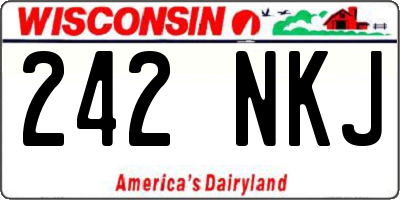 WI license plate 242NKJ