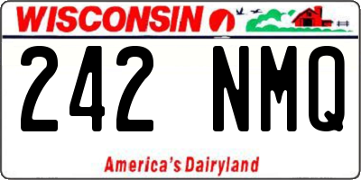 WI license plate 242NMQ