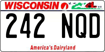 WI license plate 242NQD