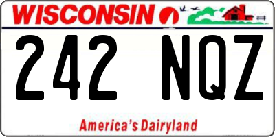 WI license plate 242NQZ