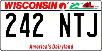 WI license plate 242NTJ