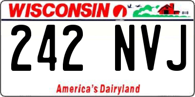 WI license plate 242NVJ