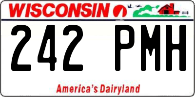 WI license plate 242PMH