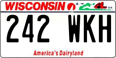 WI license plate 242WKH