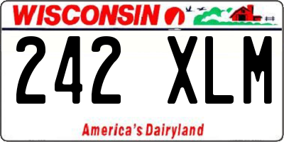 WI license plate 242XLM