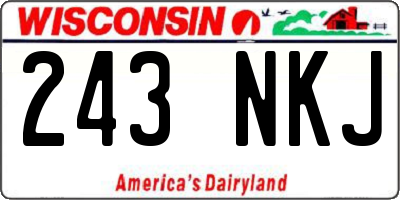 WI license plate 243NKJ