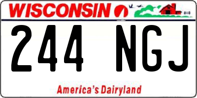 WI license plate 244NGJ