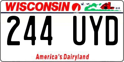 WI license plate 244UYD