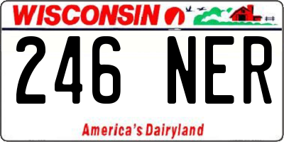 WI license plate 246NER