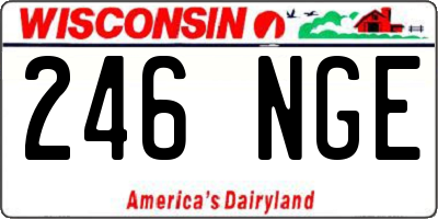WI license plate 246NGE