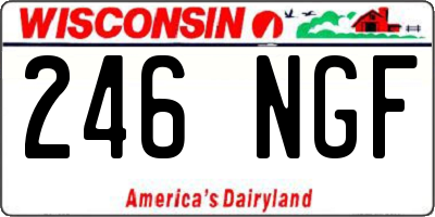 WI license plate 246NGF