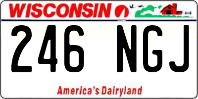 WI license plate 246NGJ