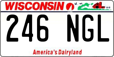 WI license plate 246NGL