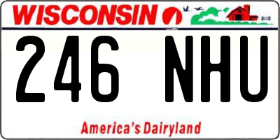 WI license plate 246NHU