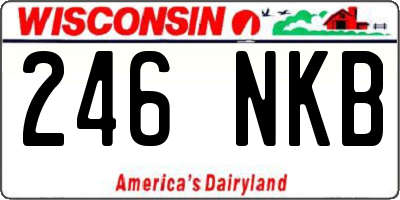 WI license plate 246NKB