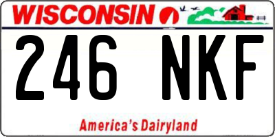 WI license plate 246NKF