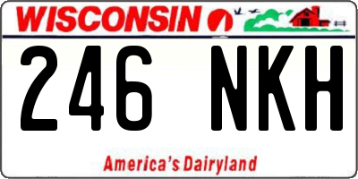 WI license plate 246NKH