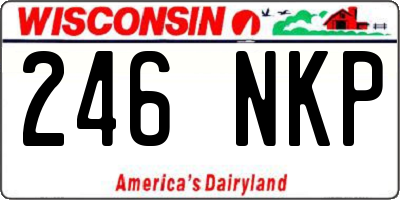 WI license plate 246NKP
