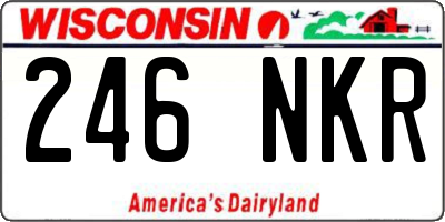 WI license plate 246NKR