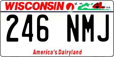 WI license plate 246NMJ