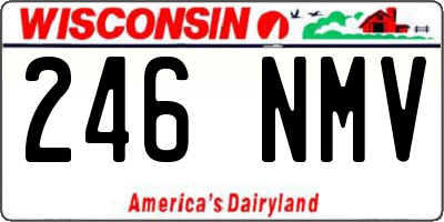 WI license plate 246NMV