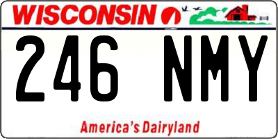 WI license plate 246NMY