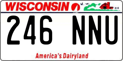 WI license plate 246NNU