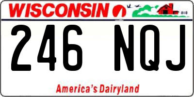 WI license plate 246NQJ