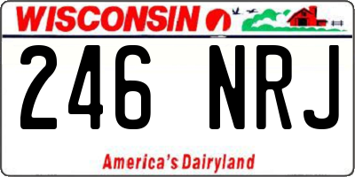 WI license plate 246NRJ
