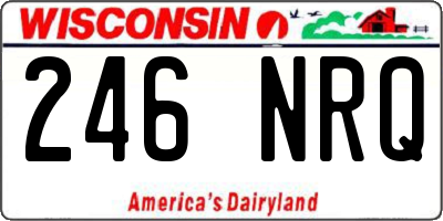 WI license plate 246NRQ