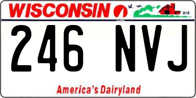 WI license plate 246NVJ