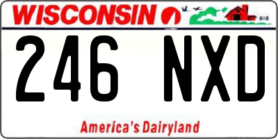 WI license plate 246NXD