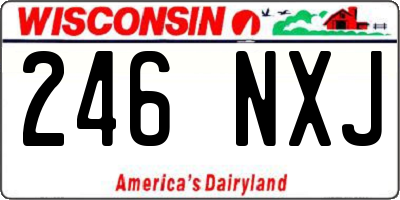 WI license plate 246NXJ