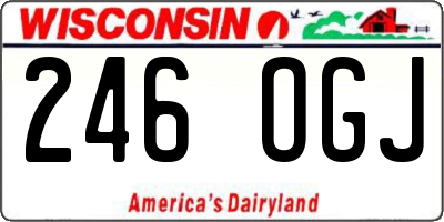 WI license plate 246OGJ