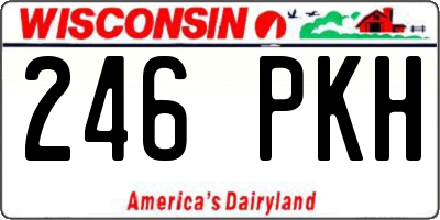 WI license plate 246PKH