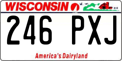 WI license plate 246PXJ