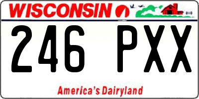 WI license plate 246PXX