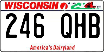 WI license plate 246QHB