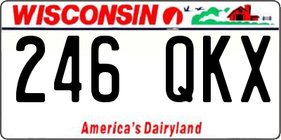 WI license plate 246QKX