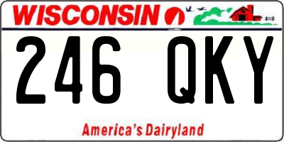 WI license plate 246QKY