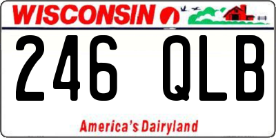 WI license plate 246QLB
