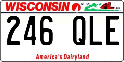 WI license plate 246QLE
