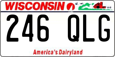WI license plate 246QLG