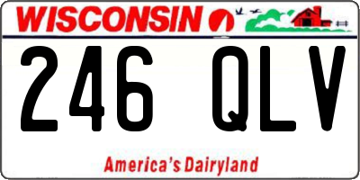 WI license plate 246QLV