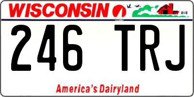 WI license plate 246TRJ