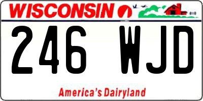 WI license plate 246WJD